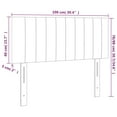 thumbnail image 5 of vidaXL Headboards 4 pcs Light Gray 39.4"x2"x30.7"/34.6" Fabric, 5 of 84