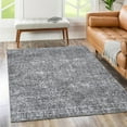 thumbnail image 2 of The Rug Collective  Contemporary Lauro Grey - Machine Washable Area Rug 6' Round, 2 of 5