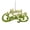 English Ietters, variant on Frosted Green Acrylic Snowflake Ornament Shatterproof Decoration for Christmas Home Party
