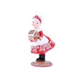 thumbnail image 4 of Figuritas navideñas de Papá Noel, adorno de escritorio de Papá Noel, figuritas en miniatura adorables de Papá Noel para escritorio interior del hogar Mujer Roja y Marrón Macarena Figuras de Papá Noel, 4 of 8