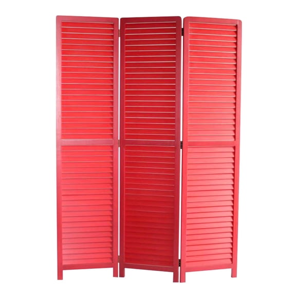 1" x 47" x 67" Red Wood Screen