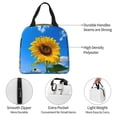 thumbnail image 3 of Yiaed Blue Sky Sunflower Print Insulated Lunch Bag Reusable Cute Tote Lunch Box, Leakproof Cooler Lunch Bags for Work Office Travel School Picnic, 3 of 5
