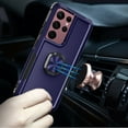 thumbnail image 3 of For Samsung Galaxy S23 Ultra Heavy Duty 3in1 Ring Kickstand Stand Hybrid TPU Shockproof Military-Grade Drop Protection Cover ,Xpm Phone Case [ Blue ], 3 of 7