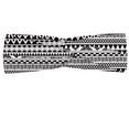 thumbnail image 1 of Geometric Headband, Artwork of Various Shapes on a Plain Background Aztec Inspired Details, Elastic and Soft Women's Bandana for Sports and Everyday Use, Grey Red Coconut, by Ambesonne, 1 of 3