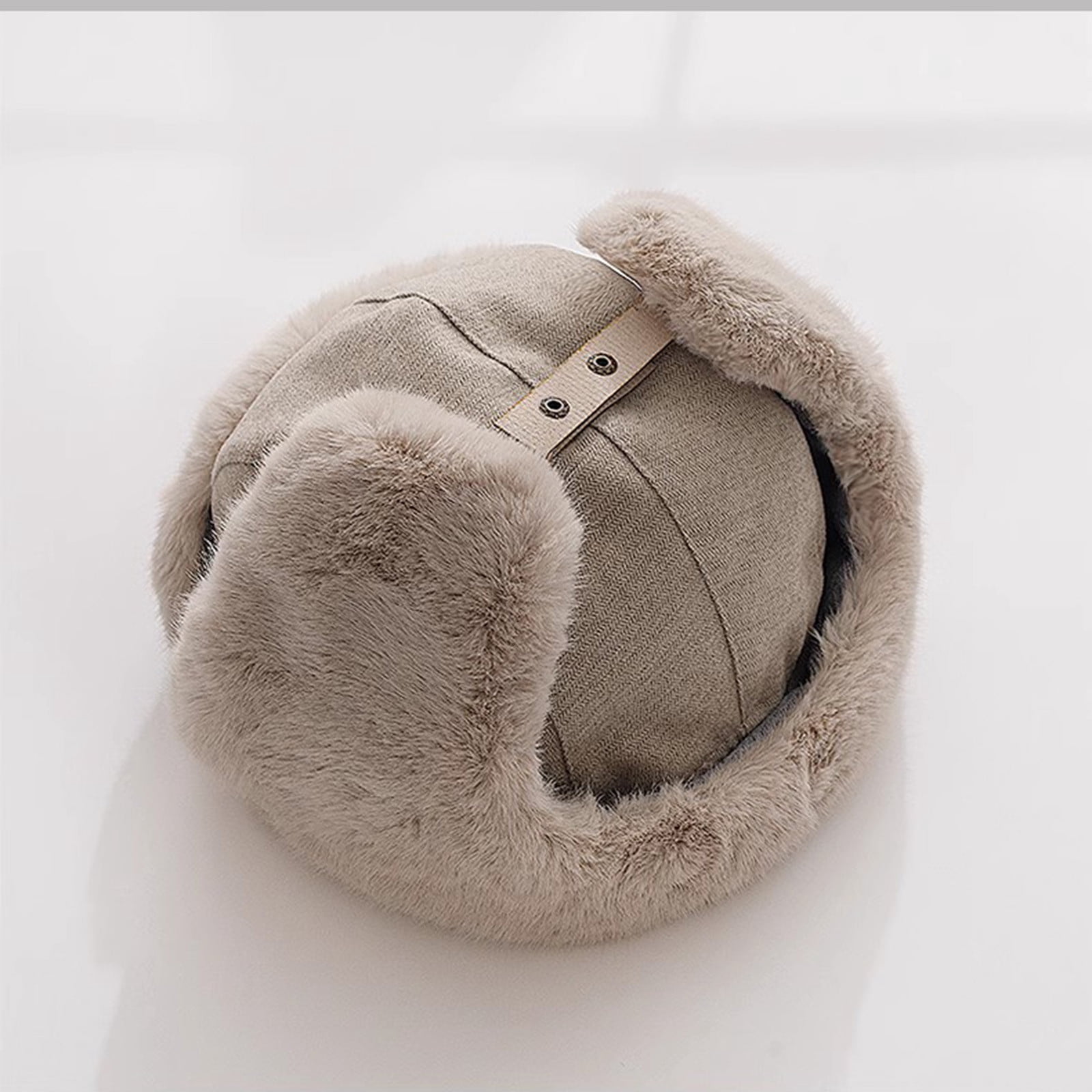 Cold Weather Hats for Men Women Russian Hat with Earflap Boys Fleece Sherpa Lined Windproof Thermal Warm Cap for Outdoor Hunting Motorcycle