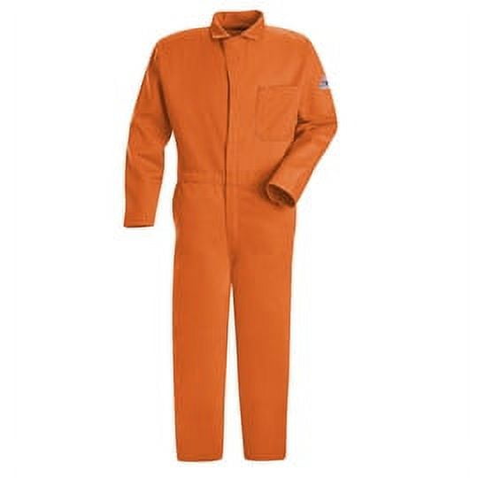 Bulwark® 48 Orange Cotton Flame Resistant Coverall With Zipper Closure (2 Pack)