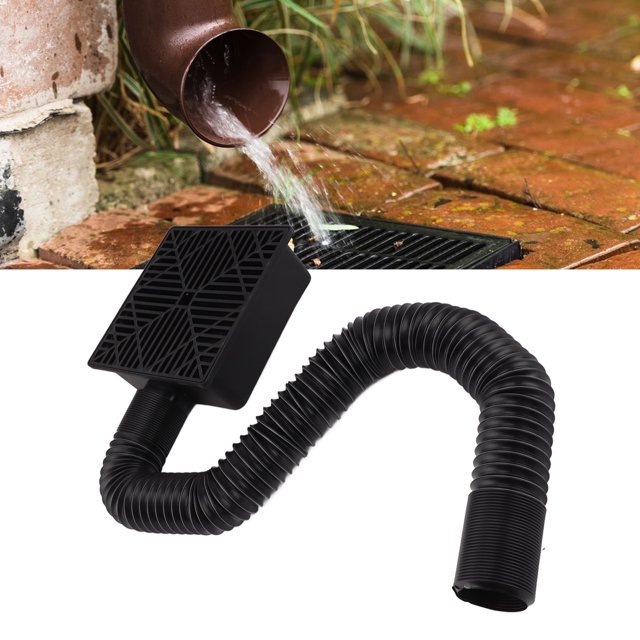 Gutter Downspout Extensions, Catch Basin Downspout Extender Flexible For Yards