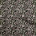 thumbnail image 1 of oneOone Cotton Silk Black Fabric Asian Suzani Craft Projects Decor Fabric Printed By The Yard 42 Inch Wide, 1 of 5