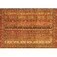 thumbnail image 1 of Ahgly Company Indoor Rectangle Oriental Orange Modern Area Rugs, 8' x 10', 1 of 4
