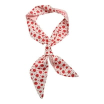 Unique Bargains 1 Pc Headband Fruit Long Ribbon Hairband for Women Light Pink Red