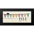 thumbnail image 2 of Pela 14x8 Black Modern Framed Museum Art Print Titled - Happy Words I, 2 of 5