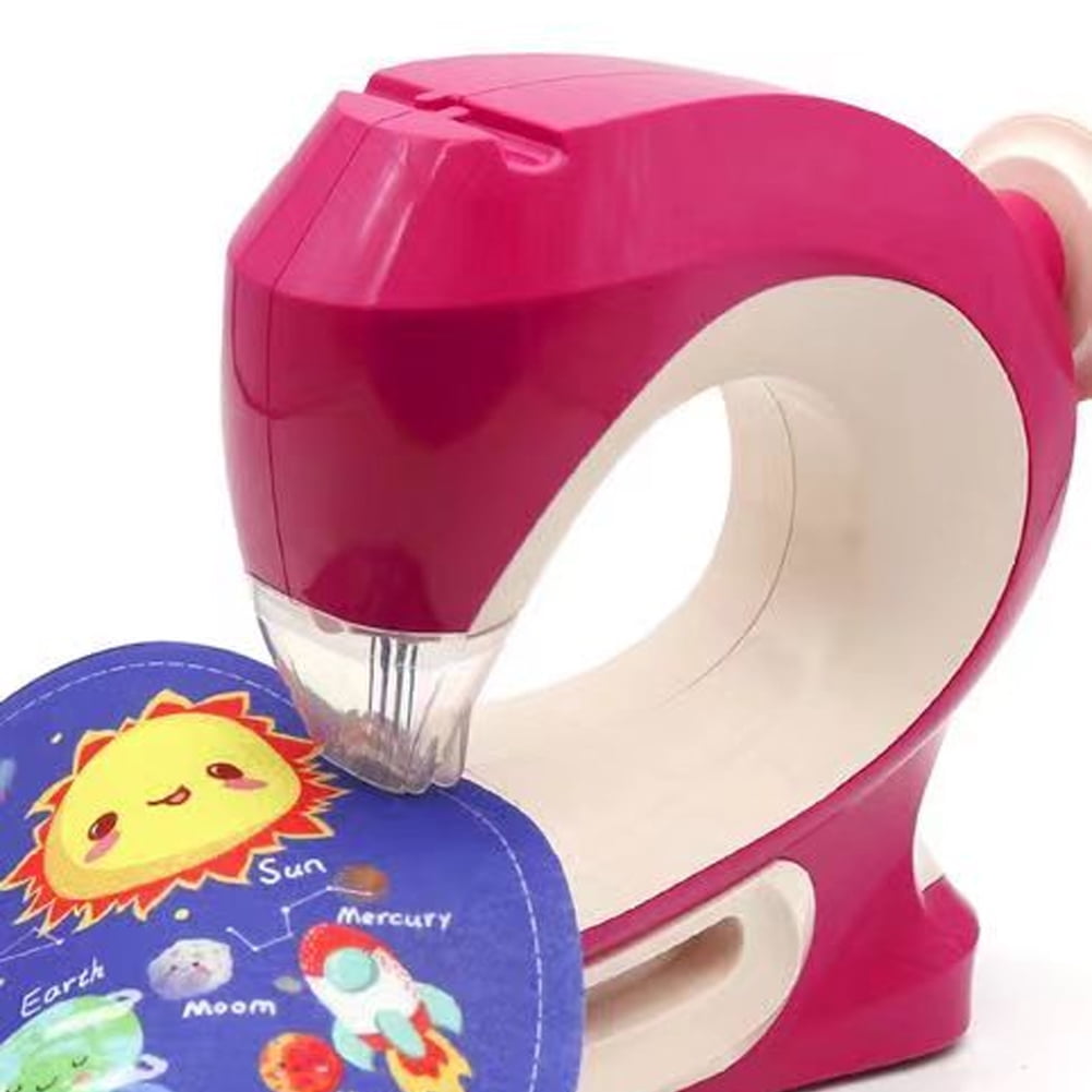 KYAIGUO Kids Girls Play House Toys,Toddler Electric Cordless Sewing Machine Toys,DIY Knitting Gift Toys,Sewing Machine Toys for 5+ Years Old