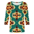 thumbnail image 4 of Women Blouse 3/4 Sleeve Petite, Shirts for Women Trendy Summer 2026 Hide Belly Tunic 2026 Summer Dressy Summer Tops for Women 2026 Spring Tops For Women, 4 of 5