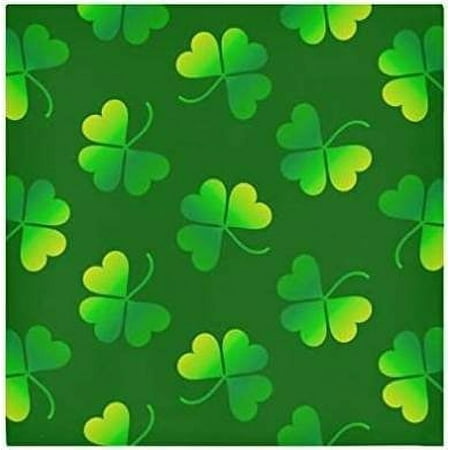 

Hyjoy St Patrick s Day Clover Cloth Napkins 4 Pack Oversized Washable Reusable Polyester Dinner Table Napkins for Family Restaurant Party Decor 20 x 20 Inch