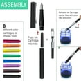 thumbnail image 4 of U.S. Art Supply 35-Piece Calligraphy Pen Writing Set - 4 Calligraphy Pens, 5 Size Styles of Pen Nibs, 22 Ink Cartridges, Instructional Handbook, Practice Paper Pad - Kids, Students, Adults Starter Kit, 4 of 7