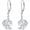 Style 2, variant on Music Note Lab Grown Diamond Dangle Drop Earrings, 925 Sterling Silver Musical Note Dangle Hoop Earrings for Women, Dainty Hoop Earrings Jewelry Gift for Music Lover (D Color, VVS Clarity)