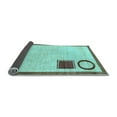 thumbnail image 2 of Ahgly Company Indoor Rectangle Solid Light Blue Modern Area Rugs, 2' x 3', 2 of 4