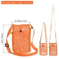 thumbnail image 2 of Uxcell Water Bottle Holder with Adjustable Shoulder Strap Mesh Water Bottle Carrier, Orange, 2 of 6