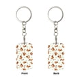 thumbnail image 2 of Naloa Squirrel Playing Print Keyfob with Split Key Ring and Print Labels, Key Labels Key Chain Tags, Luggage Tags, Car Key Chain Ring Keyfob Gift, 2 of 7