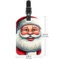 thumbnail image 6 of Square 2Pack PU Leather Santa Claus Cruise Luggage Tag with Privacy Cover and Name ID Tag for Travel Handbags Backpacks Luggage Tags, 6 of 6