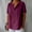 Hot Pink, variant on TODOZO Linen Button Down Shirt Women Casual Cotton Blouse Loose Fit Work Gauze Tops Linen Shirts for Women Summer Cotton Linen V Neck Short Sleeve Tops Loose Vacation Beach Solid Blouses Tunic Tops