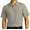 Gusty Gray, variant on Mens Survivor Breast Cancer Awareness Patch Short Sleeve Polo Shirt, 2XL Purple
