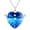 Style 1, variant on Women’s Dainty Angel Wing Heart Blue Crystal Necklace, Sparkling Faceted Pendant, 925 Sterling Silver Chain, Romantic Protection Jewelry Gift for Valentine’s Day Birthday Anniversary, 18+2inch Adjust