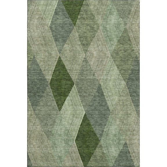 Dalyn Rugs Premium Machine Washable Mayfield AMF962 Green 2'6" x 3'10" Rug