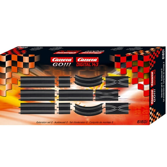 Carrera Go Extension Set #2-11Piece Track Expansion Accessory Pack - for Use with 1: 43 Scale Go & Digital143 Slot Car Racetrack Systems