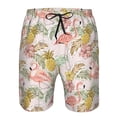 thumbnail image 4 of Naloa Tropical Flamingo Pineapple Men's Beach Shorts, Surfing shorts, Swim trunks, Quick Dry Swim Trunks for Surfing Beach Fun - X-Large, 4 of 9