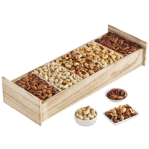 Harry & David Mixed Nut Crate, Sweet And Salty Snacks, Gourmet Mixed Nuts, Cashews, Almonds, Walnuts, And Pecans, All Occasion Gift Basket, Care Package, Friends, Family, Loved Ones