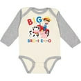 thumbnail image 3 of Inktastic Farmer Tractor EIEIO Big Bro Boys Long Sleeve Baby Bodysuit, 3 of 5