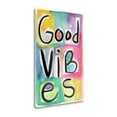 thumbnail image 2 of Tangletown Fine Art 'Good  Vibes' Textual  Art  on  Canvas, 2 of 2