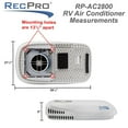 thumbnail image 6 of Open Box RecPro RV Air Conditioner 9.5K BTU Cooling Unit with Remote, White, 6 of 7