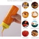 thumbnail image 2 of Nvzi 3 botellas de plástico para salsa exprimible con tapas de boquilla, dispensadores reutilizables para condimentos (350 ml), 2 of 5