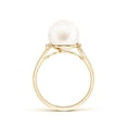 thumbnail image 2 of Angara Freshwater Cultured Pearl and Diamond Bypass Ring in 14K Yellow Gold for Women | June Birthstone Jewelry for Her, 2 of 7