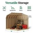 thumbnail image 5 of Little Cottage Co. 10x10 Classic Gambrel Barn with 6 ft. Sidewalls, Outdoor Wood Storage Shed Do-It-Yourself Precut Kit, 5 of 13