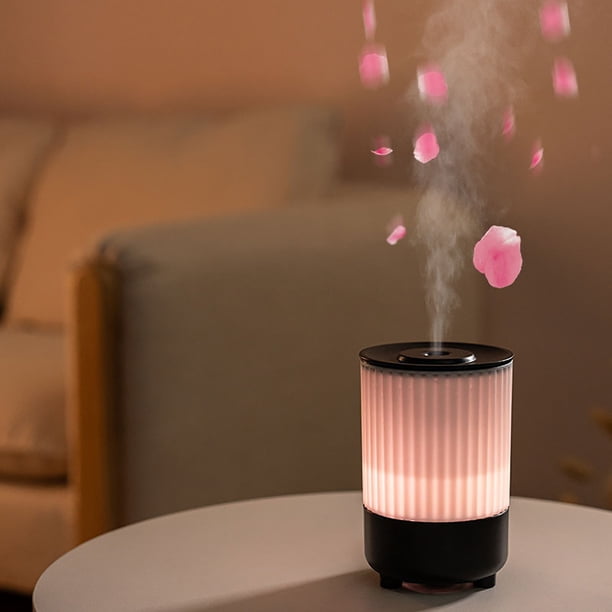 Fiudx Humidificador Colorido, Aromaterapia con Brillo Ajustable, Difusor de Vapor Fino, Luz Nocturna Relajante para El Hogar, Ideal para Dormitorio y Sala de Estar, para Crear Un Ambiente Tranquilo.