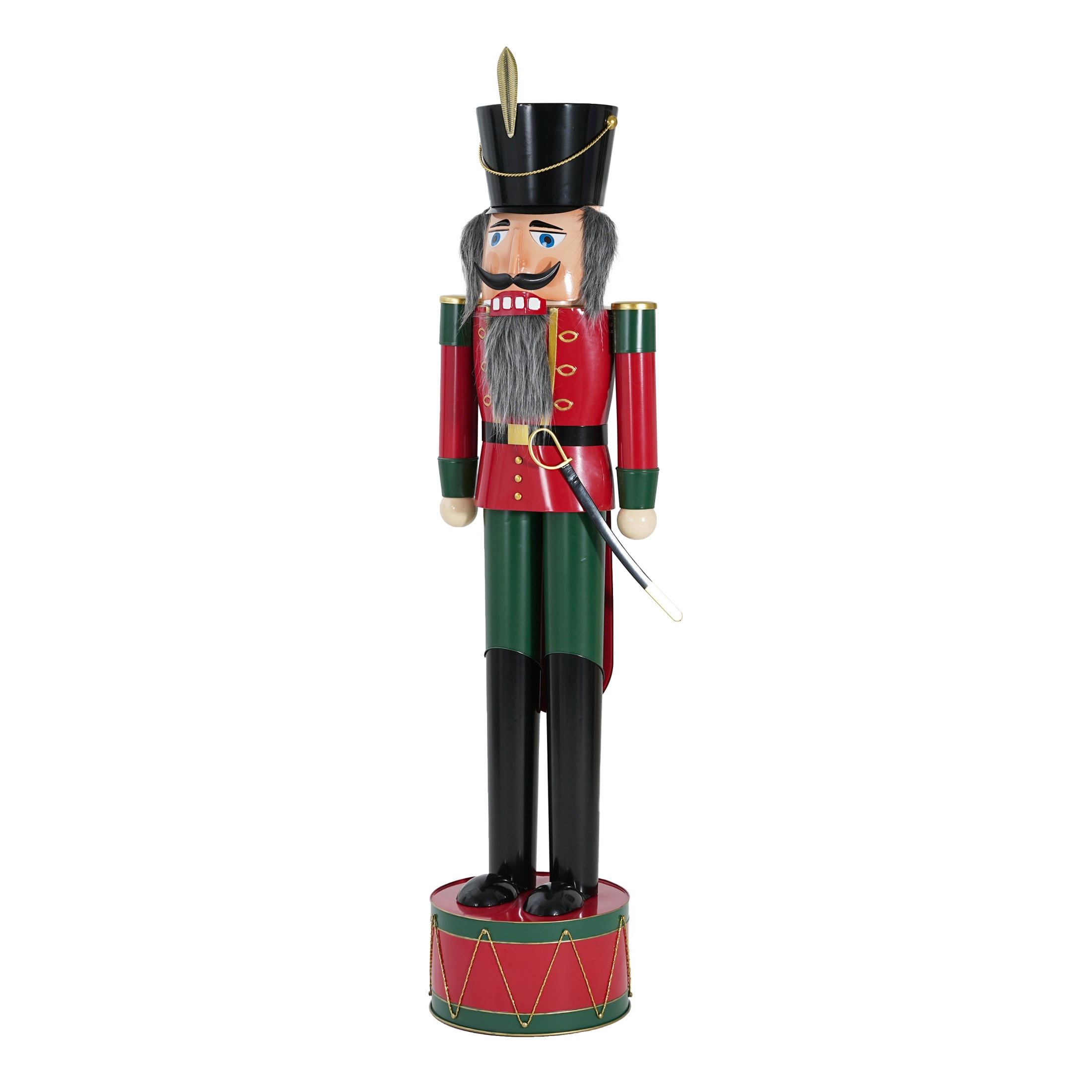 Christopher Knight Home 65.75" Classic Iron Nutcracker Holiday Decoration, Indoor Outdoor Festive Christmas Decor