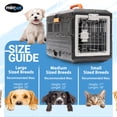 thumbnail image 3 of Mirapet Pet Carrier, Collapsible Portable Kennel for Small Cats or Dogs, 21", 3 of 8