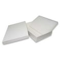 thumbnail image 2 of N'icePackaging - 100 Qty White Swirl Imported Cotton Filled Heavy Necklace Jewelry Boxes - for Very Large or Heavy Necklaces/Collectables & Large Jewelry Combinations - 8 1/8" x 5 5/8" x 1 3/8", 2 of 6