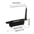 thumbnail image 3 of Sink Organizer Under 5 ! Yannianjz Telescopic Sink Rack Kitchen Storage Adjustable Organizer for Sponge Dish Drying Drainage Rack Expandable Sink Tray Utensil Drying Rack, 3 of 9
