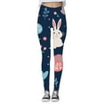 thumbnail image 4 of WEAIXIMIUNG Easter Cute Bunny Pattern Comfortable Pants for Women Womens Casual Pants for Party Stretchable, 4 of 4