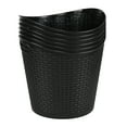 thumbnail image 7 of Easymanie 30 Liter Plastic Laundry Baskets, Black Round Clothes Hampers, Set of 6, 7 of 7