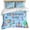 Blue, variant on Children's Day Bedding 3 Piece Duvet Cover Set Full Size, Airplanes Sailing Boats Tree Cartoon Pink Microfiber Comforter Cover with Zipper Closure & Pillowcases, Wrinkle & FadeResistant Quilt Cover
