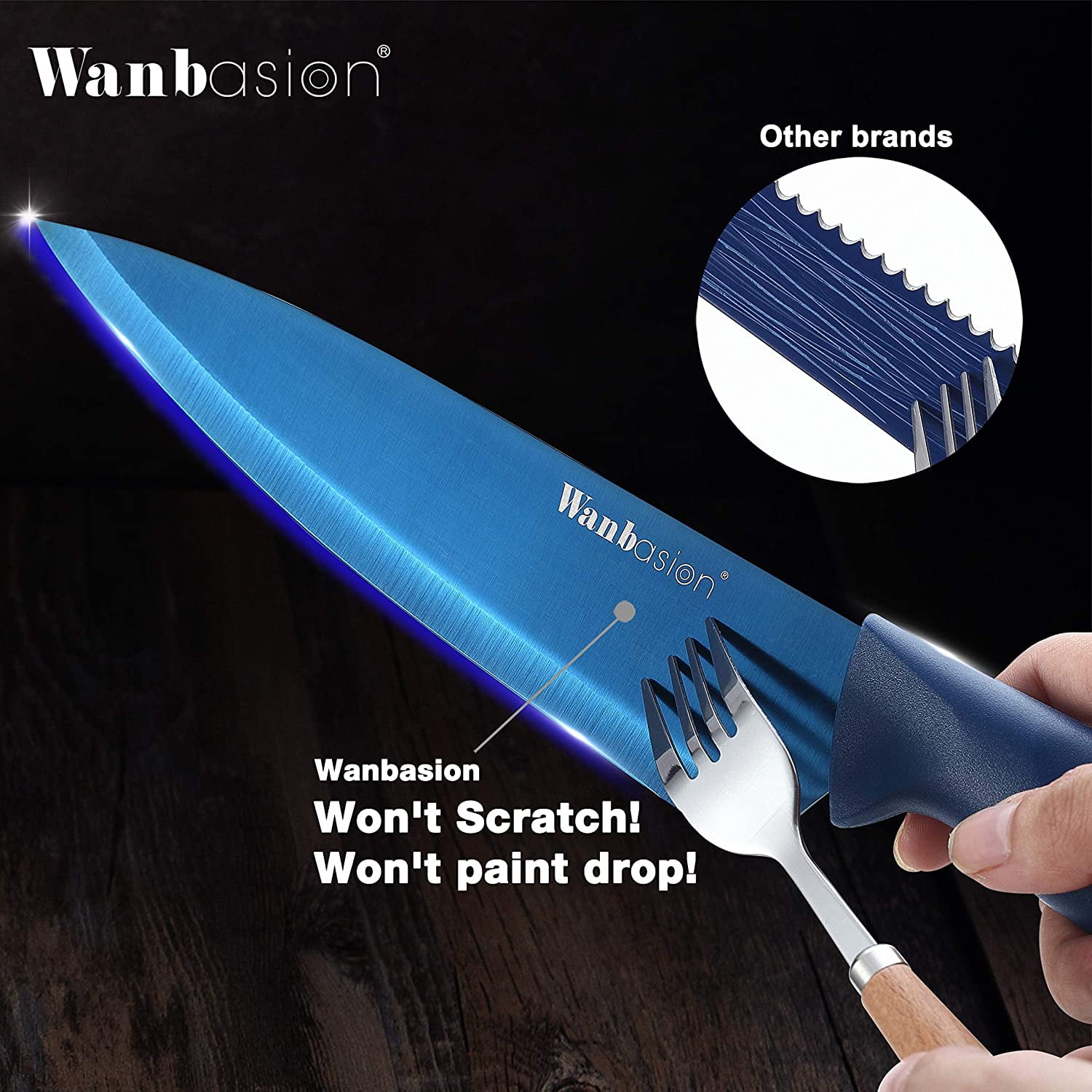 Review: Wanbasion Blue Professional Kitchen Knife Chef Set 