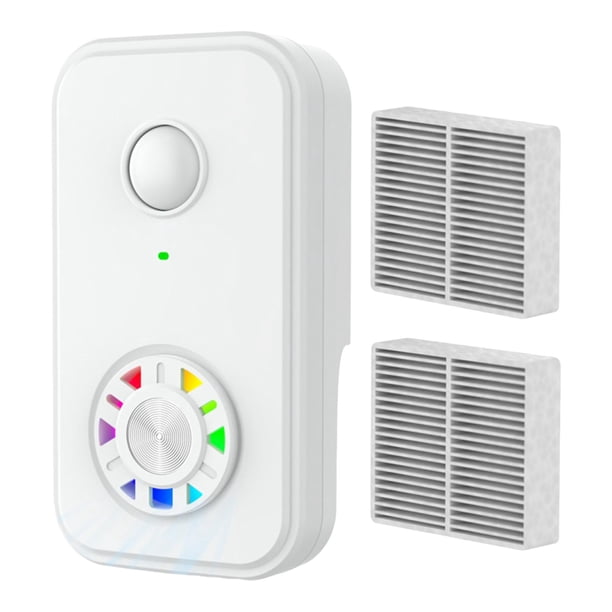 Purificador de iones negativos con filtro HEPA, ventilador que elimina el polvo, generador de aire portátil silencioso para Blanco