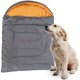 thumbnail image 1 of Saco de Dormir para Perros GeerDuo Impermeable y Cálido Gris+Naranja Talla L, 1 of 8