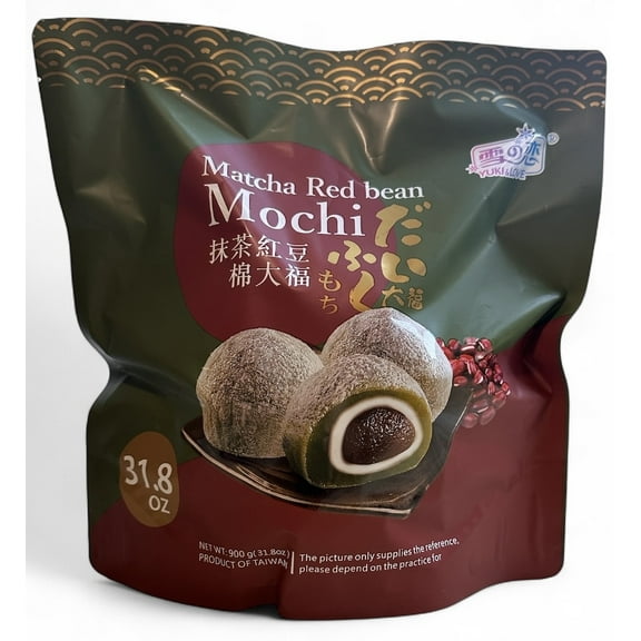Yuki Love Matcha Red Bean Mochi, 60 Count - 31.8 oz