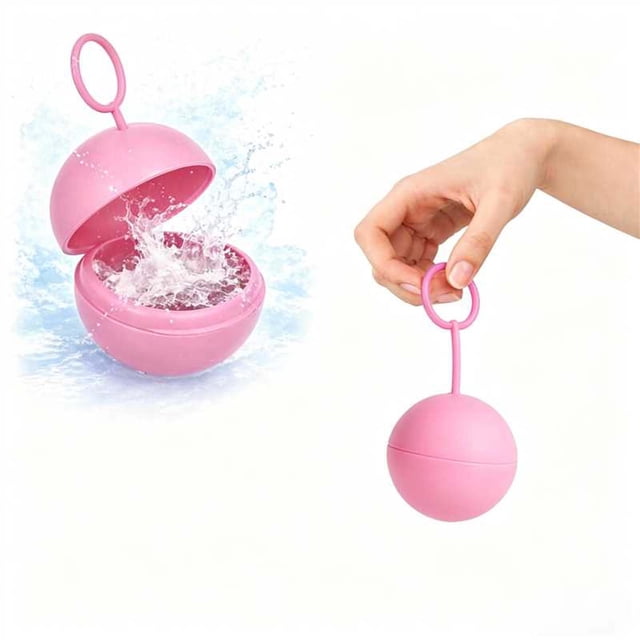 Reusable Water Ball Silicone Splash Ball Quick Fill Summer Water Toy Soft Safe Self Sealing Beach Pool Outdoor Game Refillable Water Fight Toy for Family Party Backyard Swimming Vacation Use